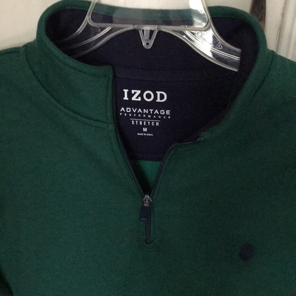 Mens Izod Advantage Performance medium quarter zip pullover - Picture 2 of 3